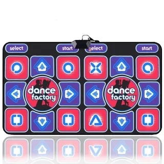 Проводной танцевальный коврик для двоих Dance Factory 32 бит (русское меню к ТВ)